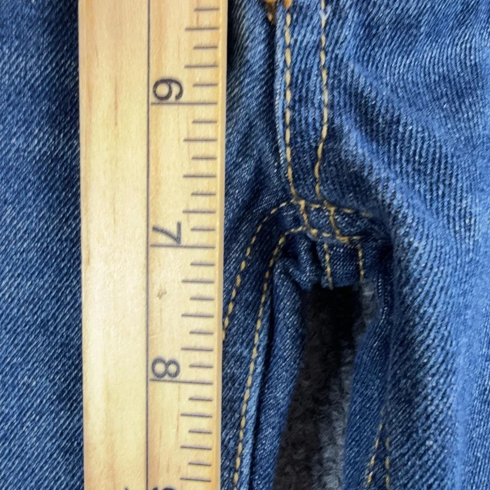 Levi's 505 Shorts Boys 7 Blue Denim Bermuda Regular Fit Zip Fly Summer Casual